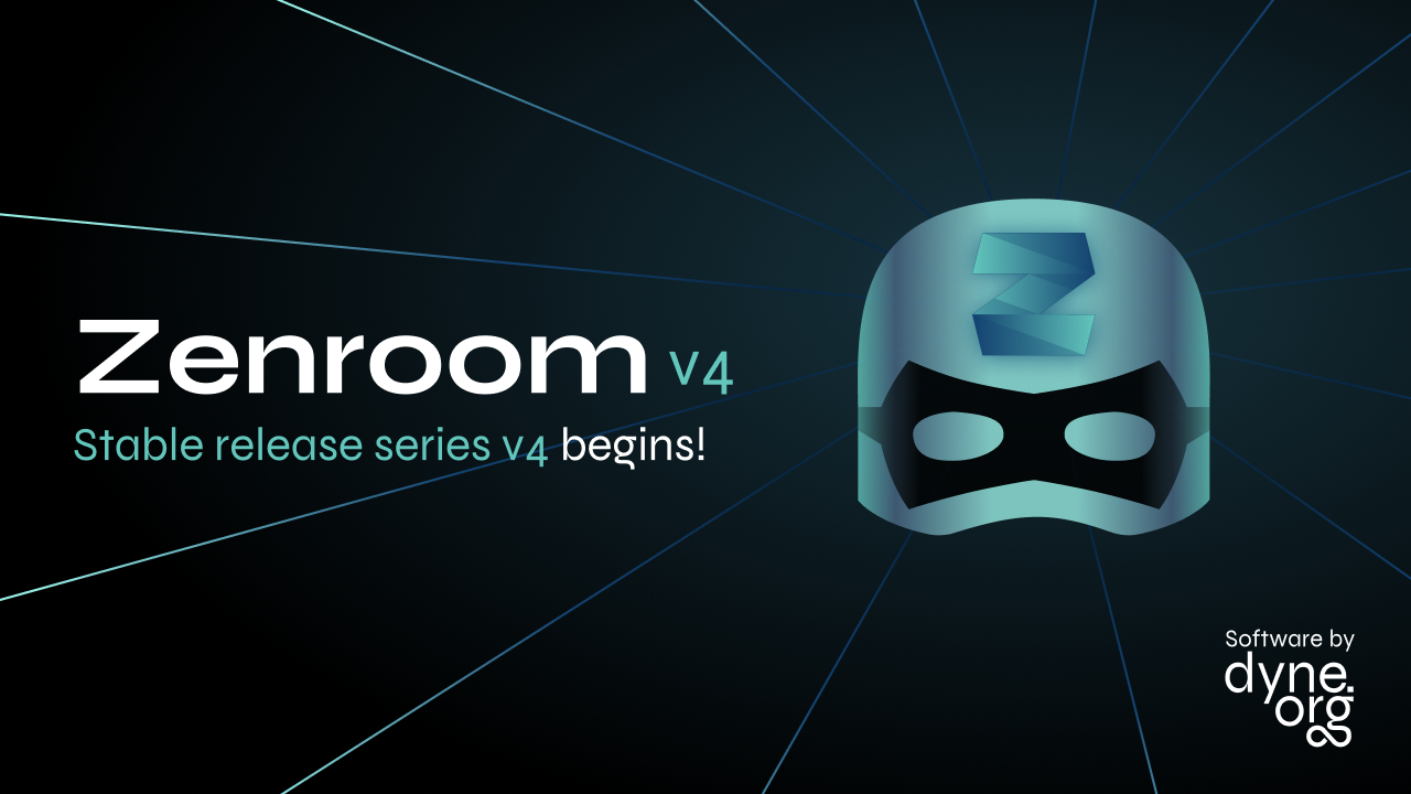 Zenroom Release card graphic showing a lucha libre mask with a Zenroom Z on it